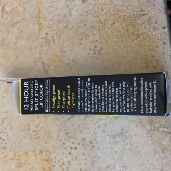 NIB! Fran Wilson Mood Matcher Luxe Split Stick Lip Color Yellow Blue HP 3-9-25 - Picture 6 of 6
